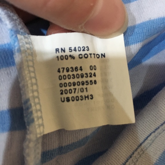 Gap Favorite shirt blue stripes 100% cotton - Picture 12 of 13